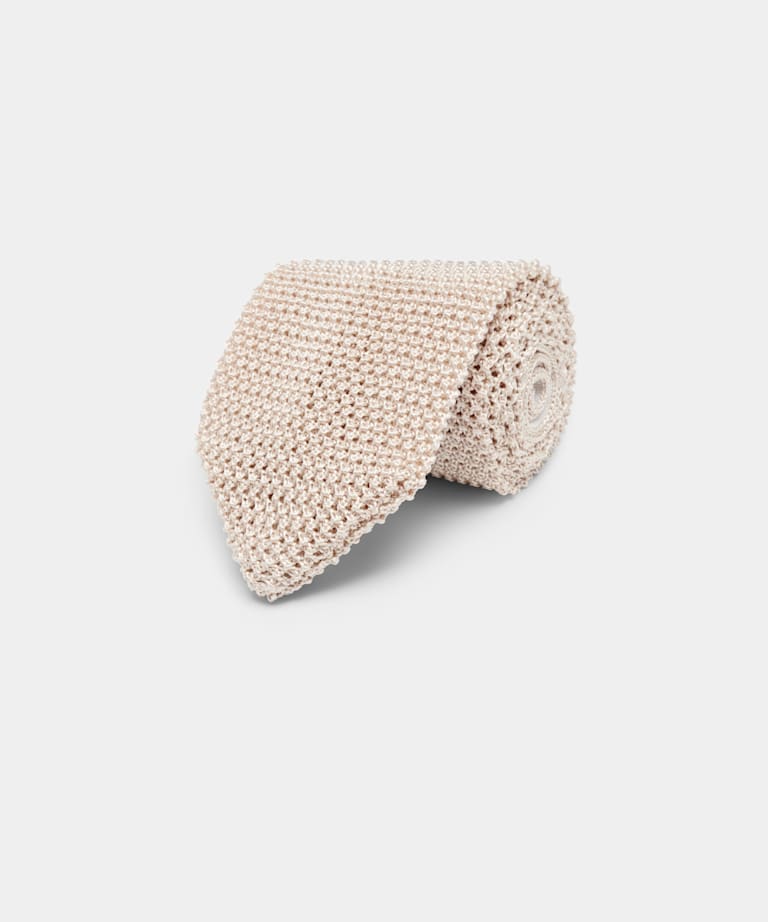 Sand Knitted Tie