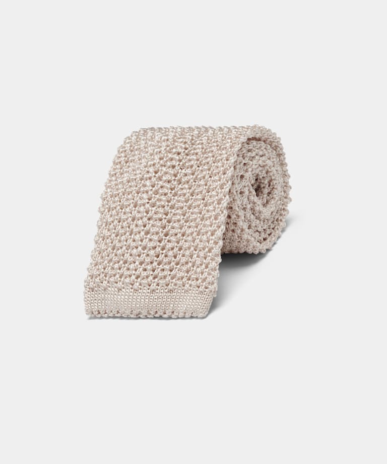 Light Brown Knitted Tie