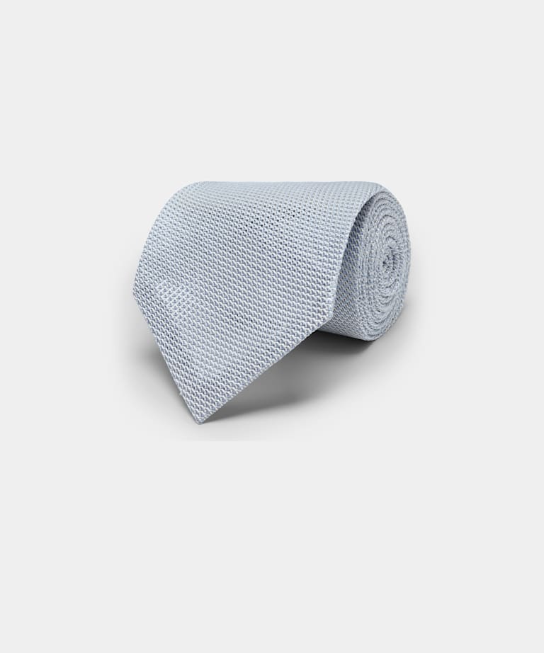 SUITSUPPLY Pure Silk Light Blue Tie