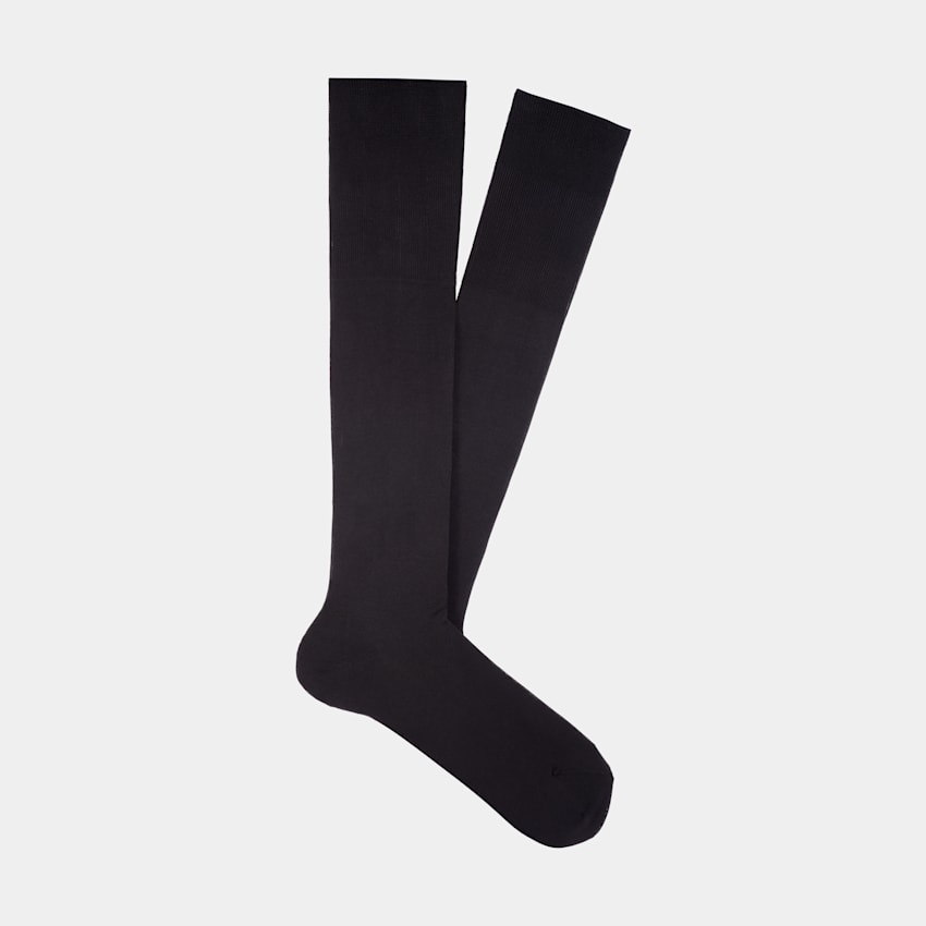Socken schwarz kniehoch