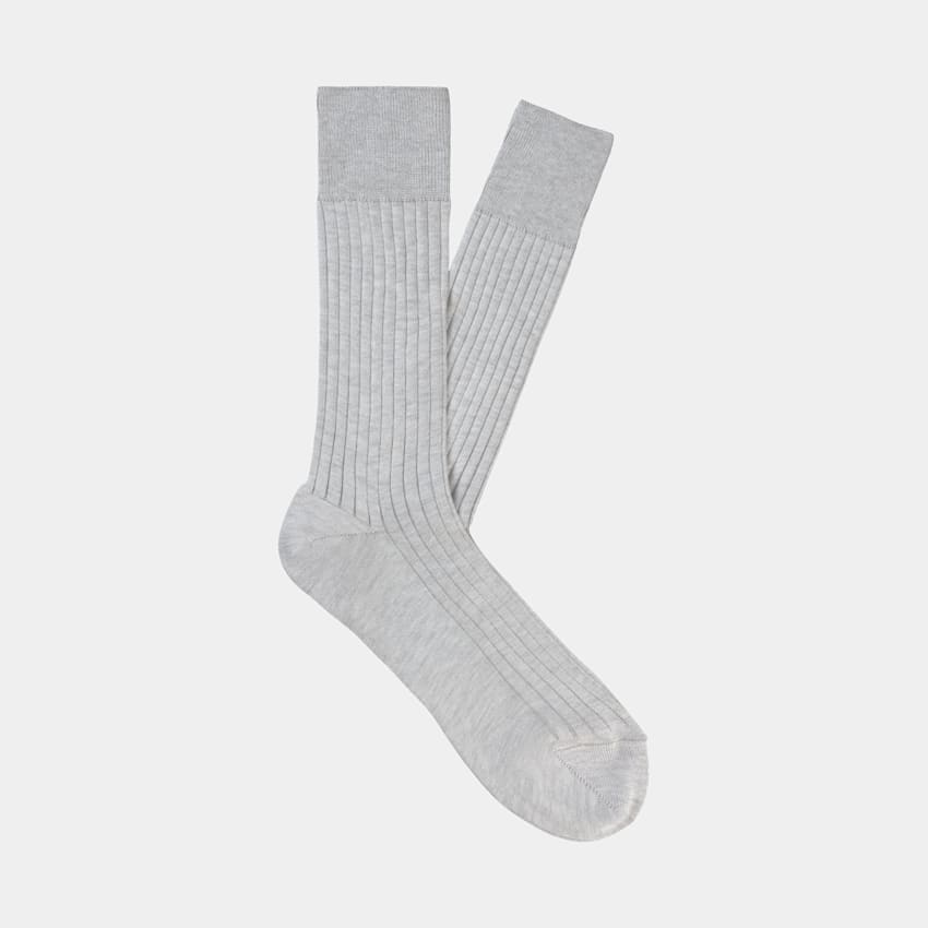 SUITSUPPLY Wool Nylon Grey Regular Socks