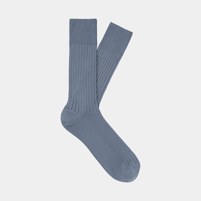 Blue Regular Socks