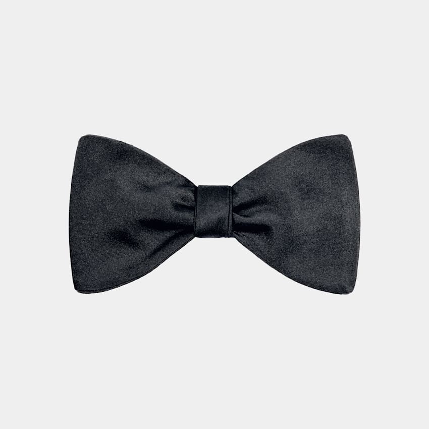 SUITSUPPLY Pure Silk Navy Self-tie Bow Tie
