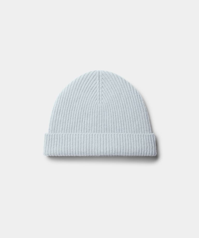 SUITSUPPLY Wool Cashmere Light Blue Beanie