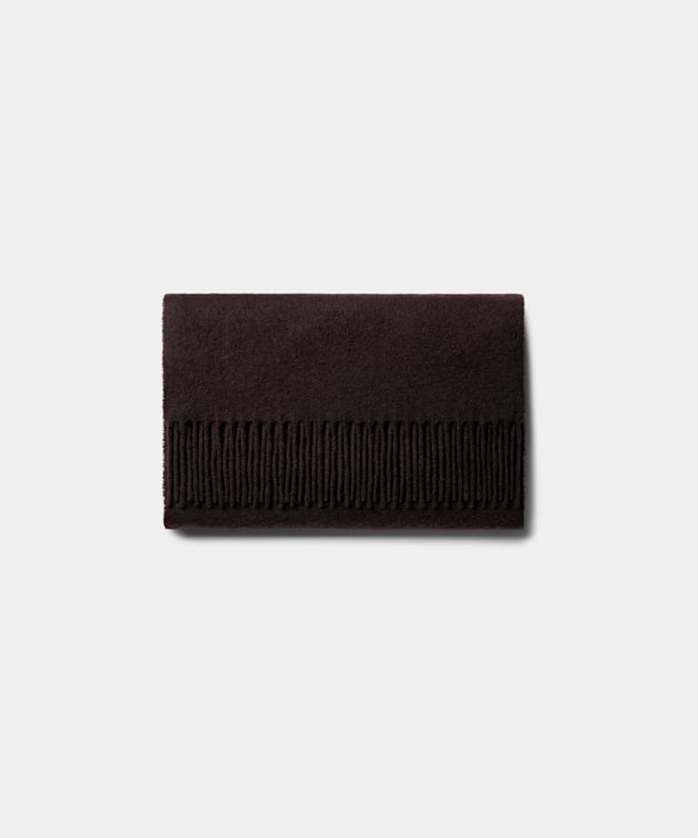 SUITSUPPLY Pure Cashmere Dark Red Scarf