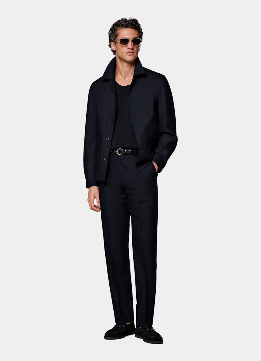 Navy Bomber Jacket
