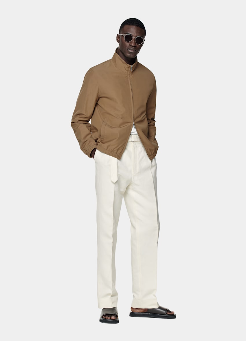 Bomber marron moyen