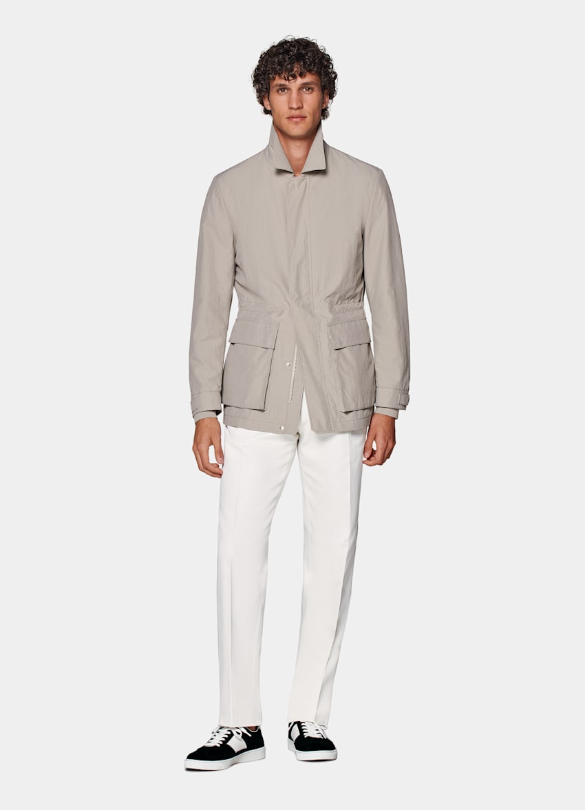 Light Taupe Field Jacket
