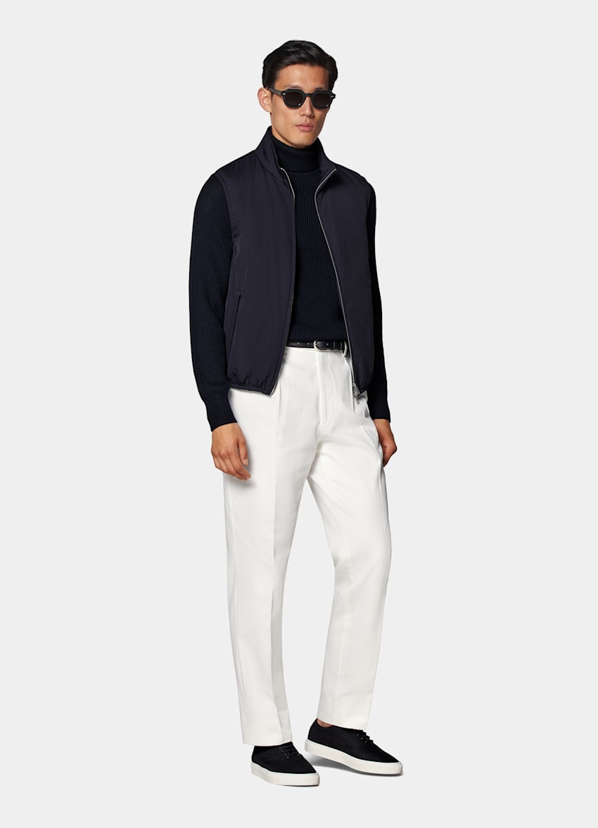 Navy Light Padded Zip Vest