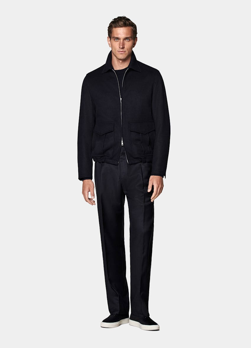 Navy Bomber Jacket