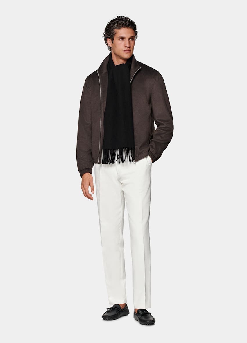 Dark Brown Bomber Jacket
