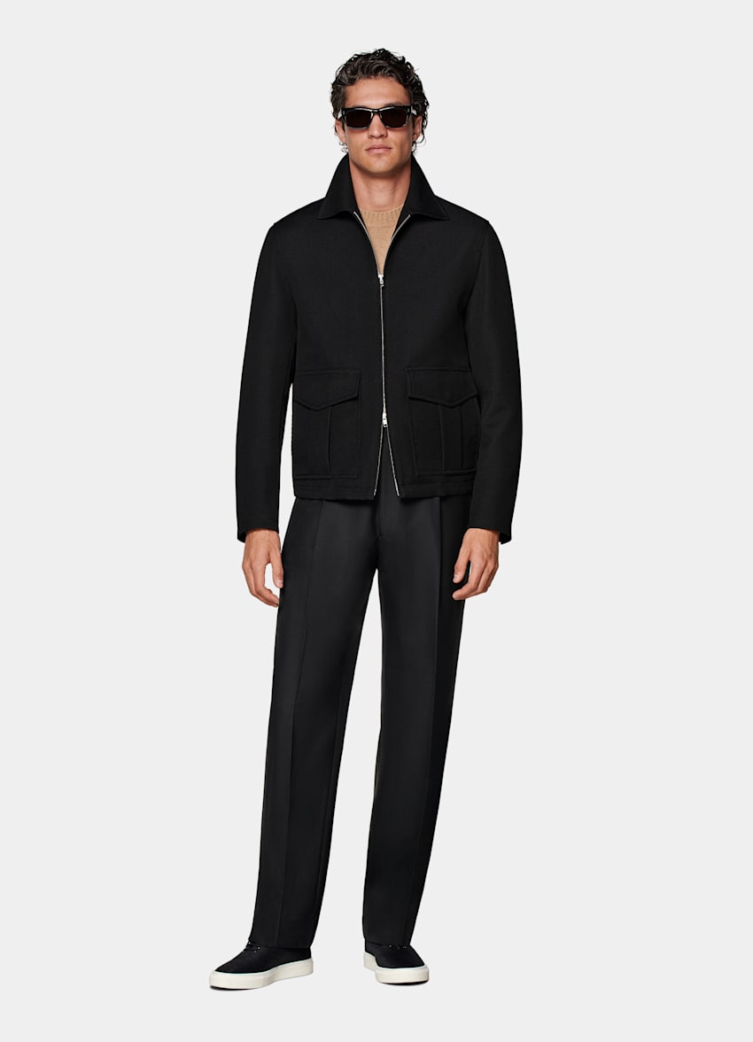 Black Bomber Jacket