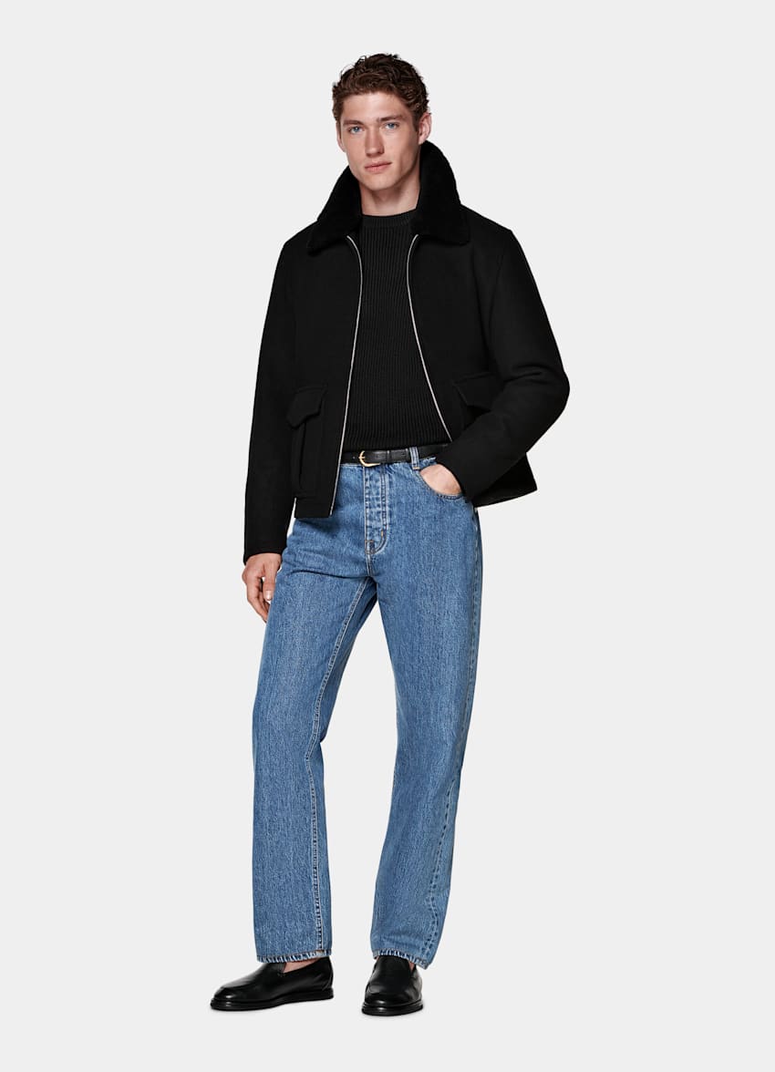Black Bomber Jacket