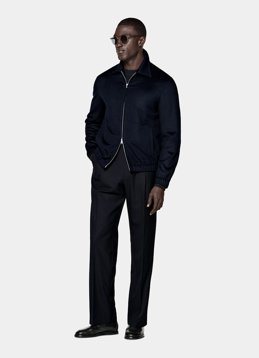 Navy Bomber Jacket