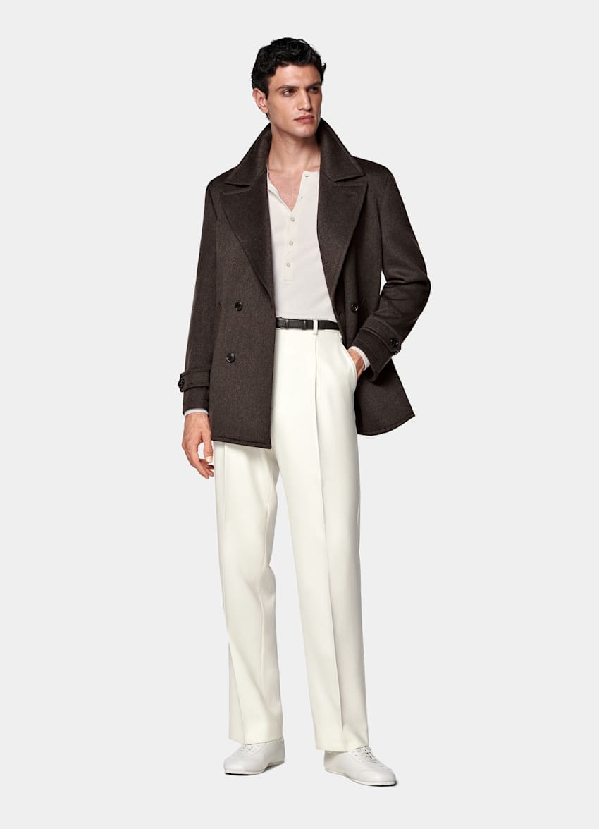 Dark Brown Peacoat