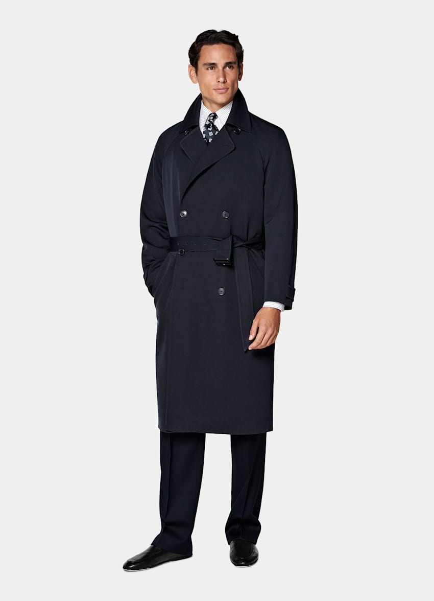 Navy Trench Coat