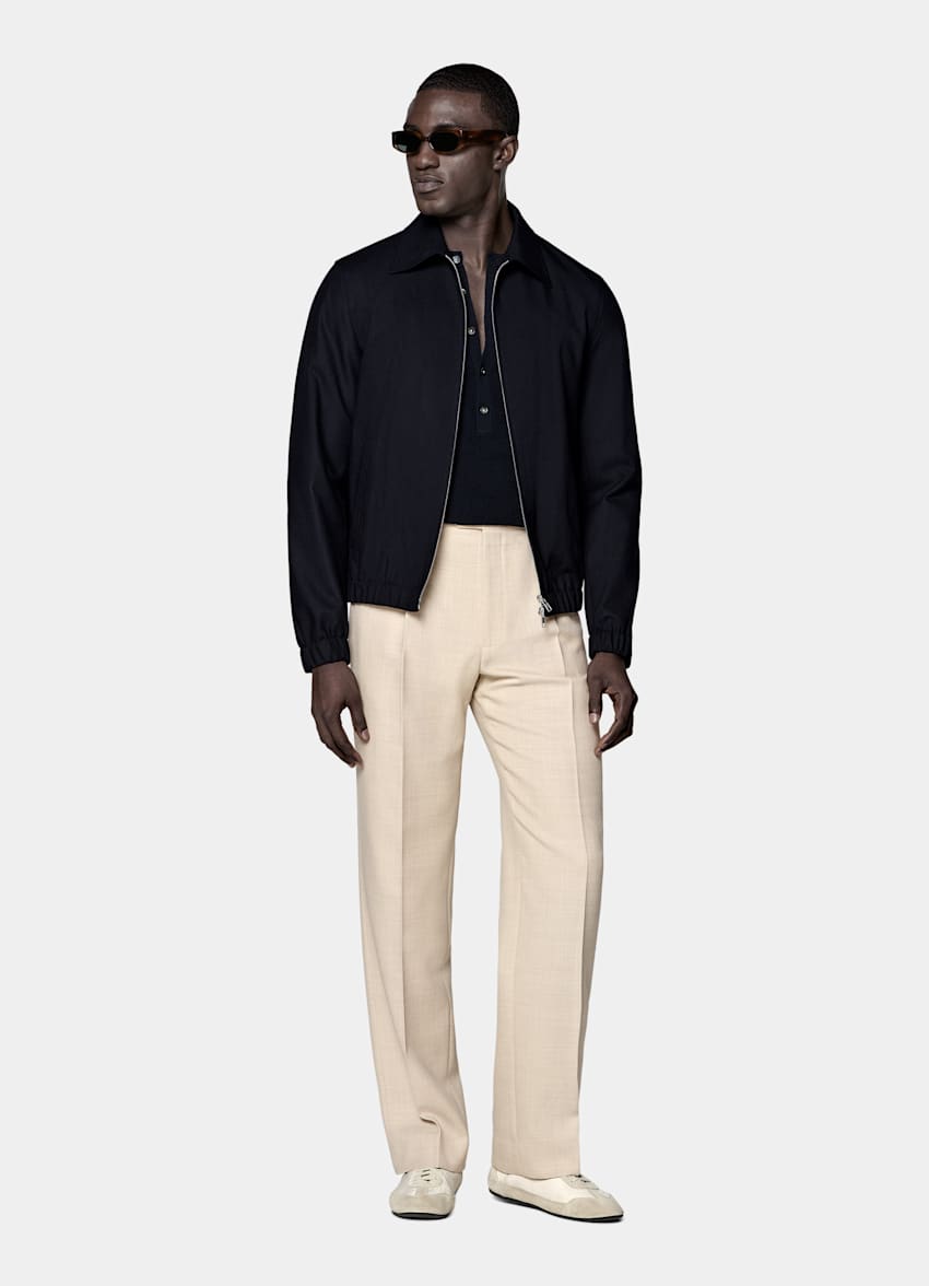 Navy Bomber Jacket