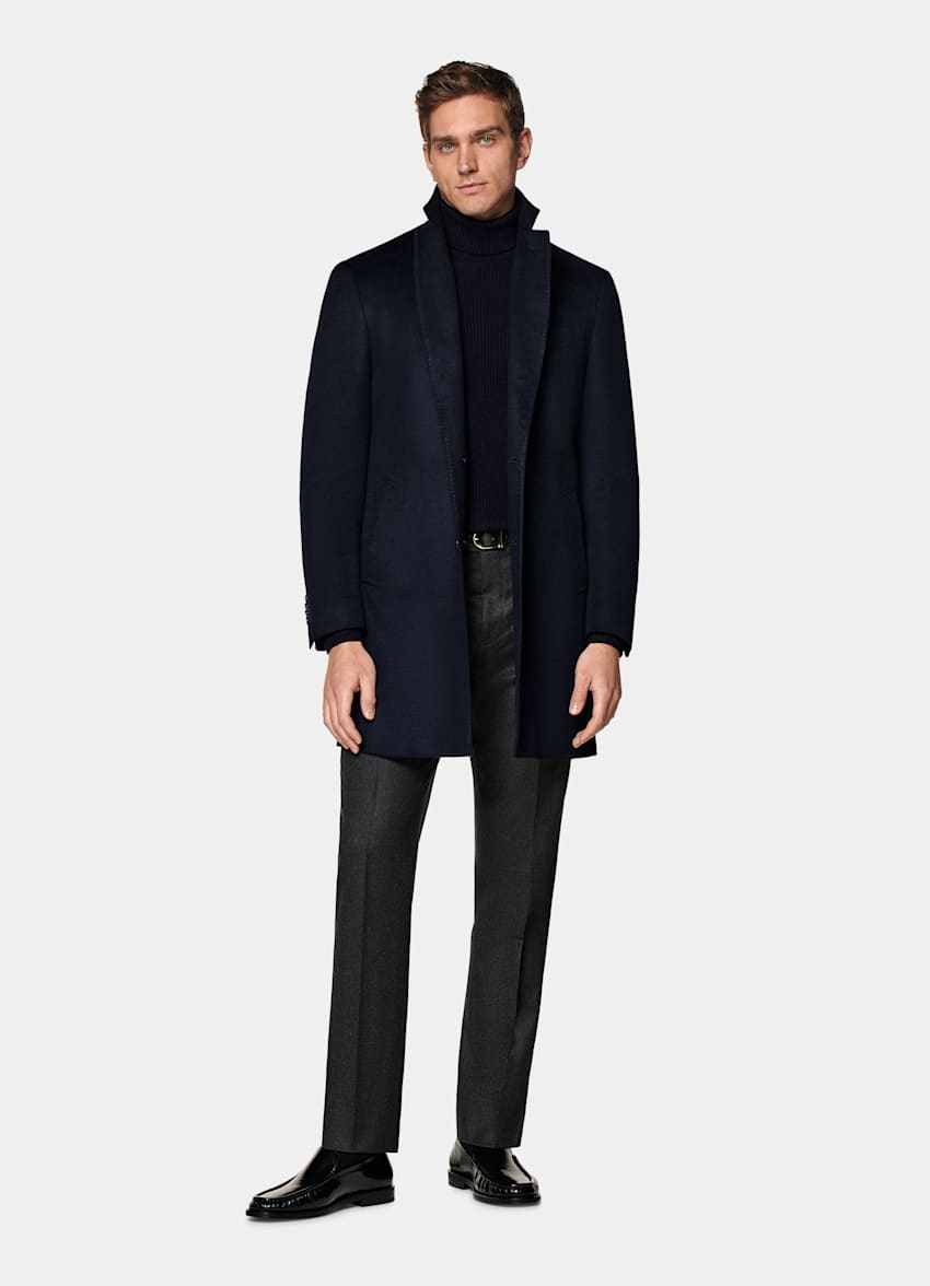 Manteau bleu marine