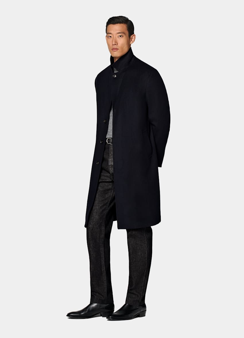 Navy Overcoat