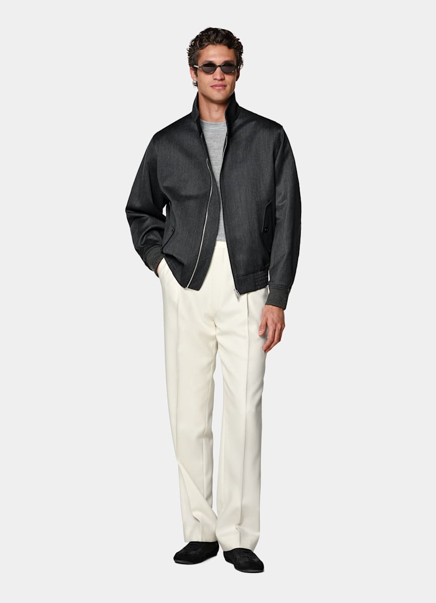 Dark Grey Bomber Jacket