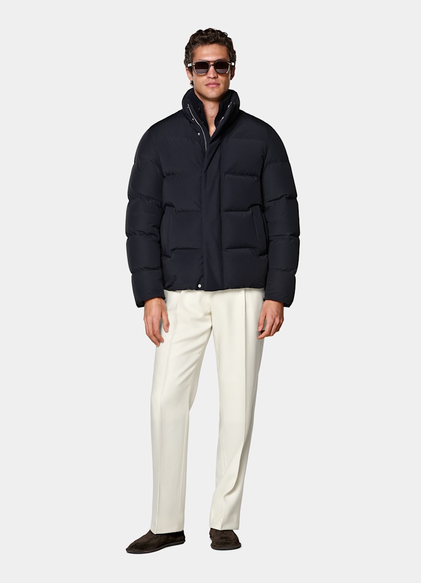 Navy Puffer Jacket