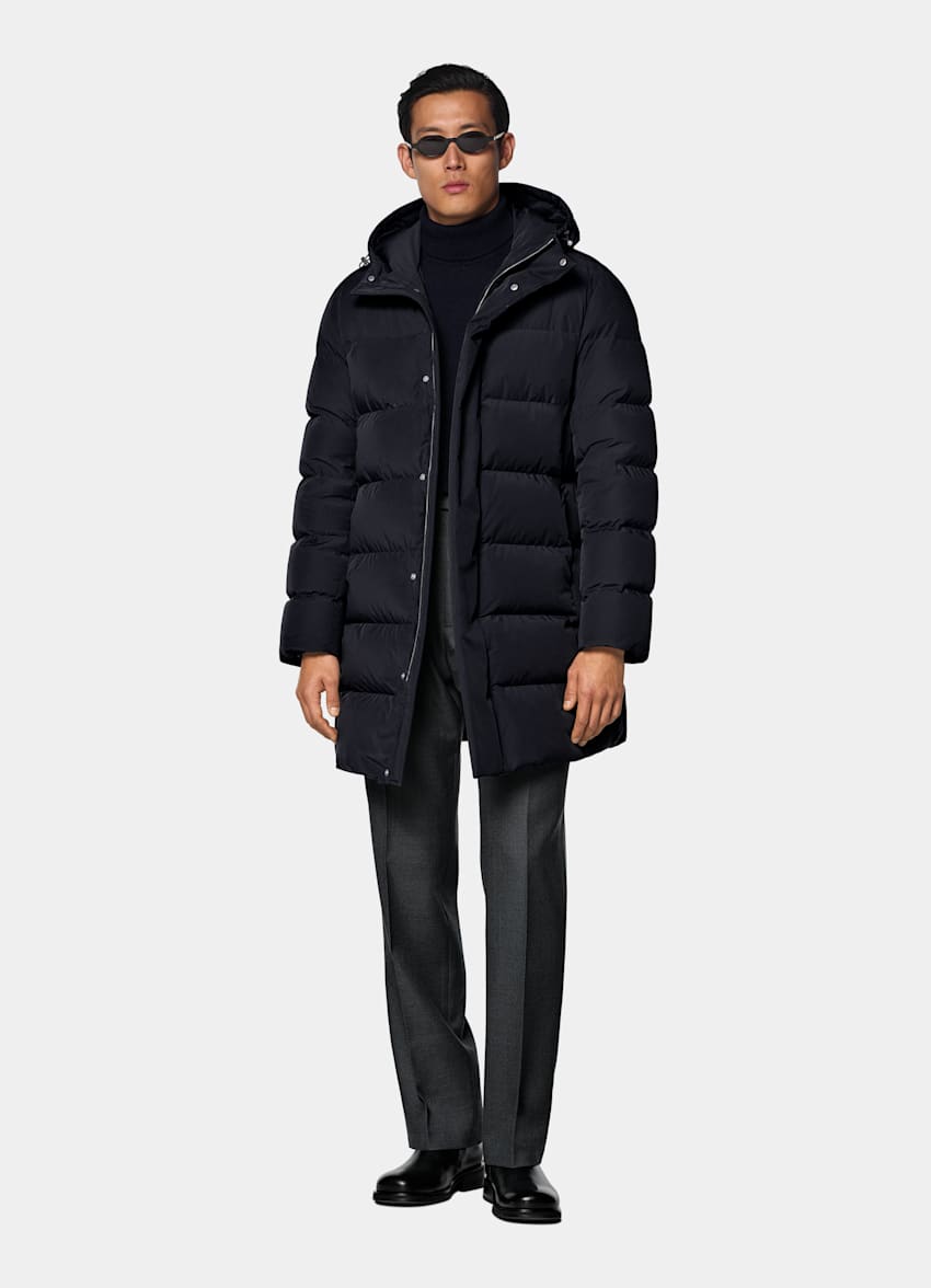 Navy Puffer Jacket