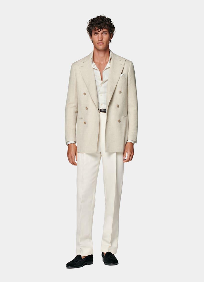 Sand Tailored Fit Havana Blazer