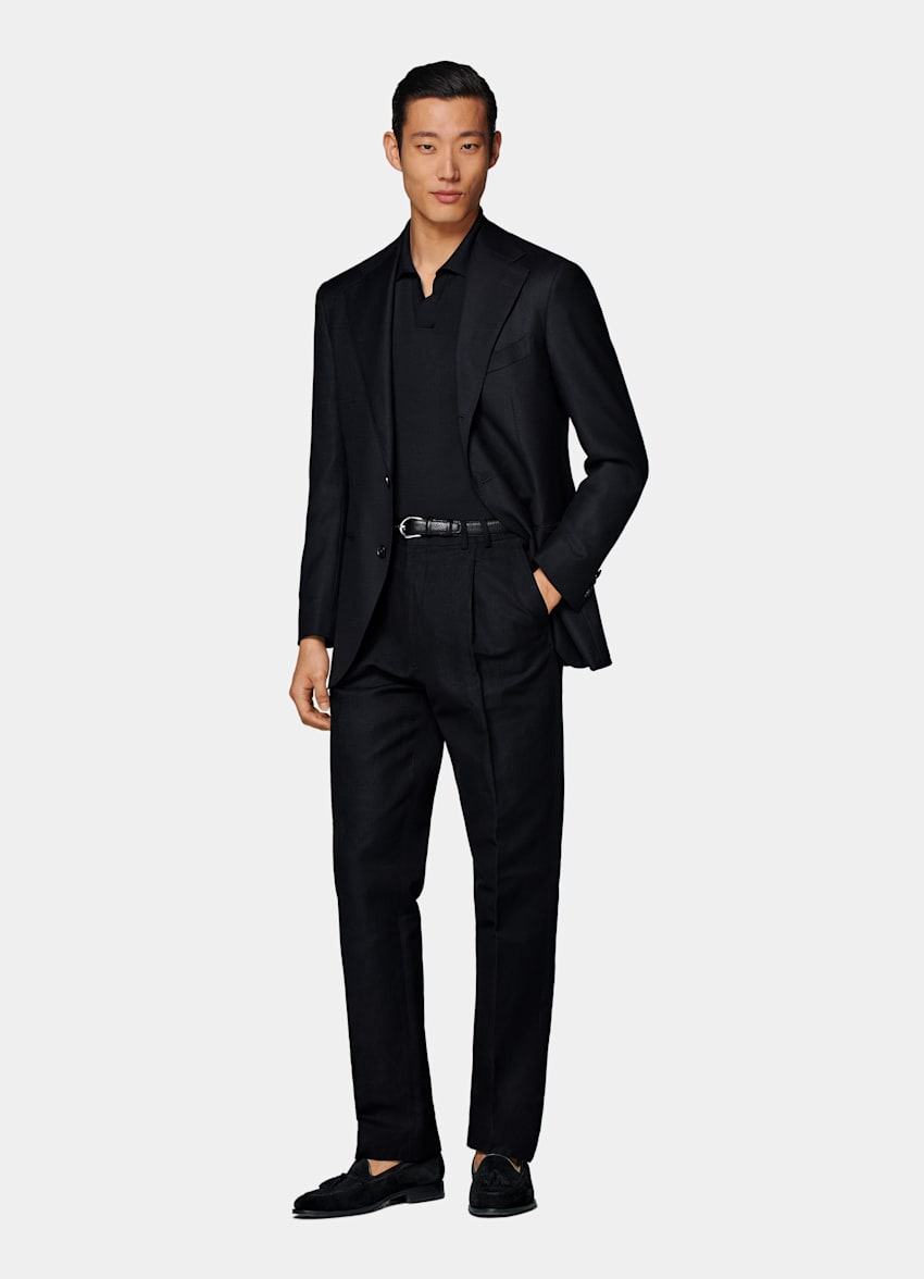 Navy Relaxed Fit Roma Blazer