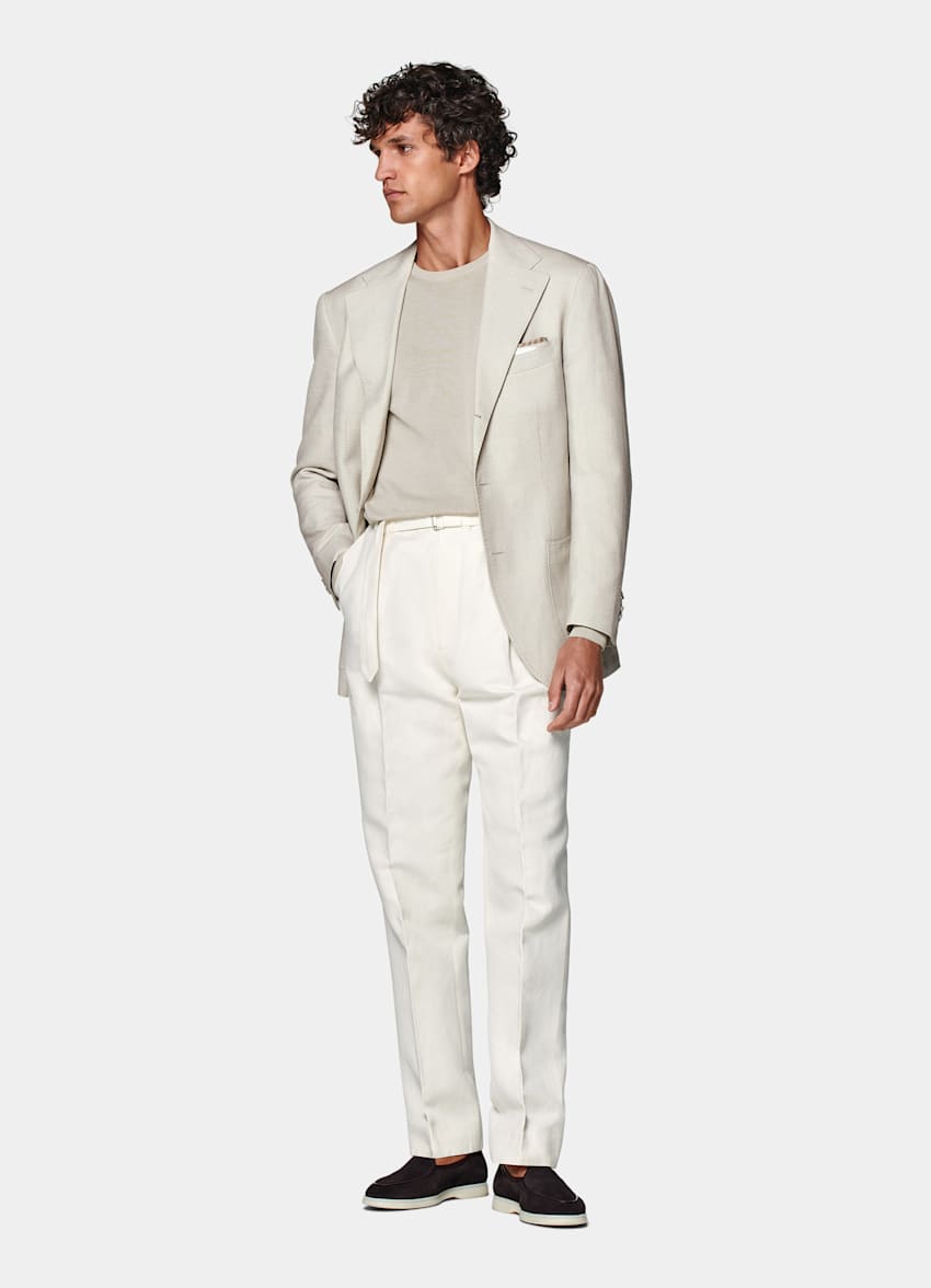 Sand Relaxed Fit Roma Blazer