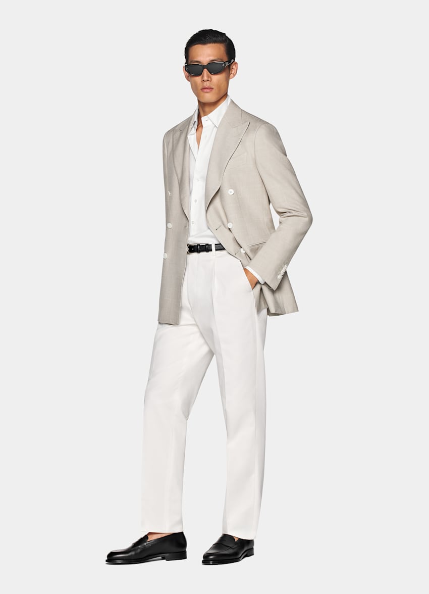 Blazer Havana coupe Tailored taupe clair