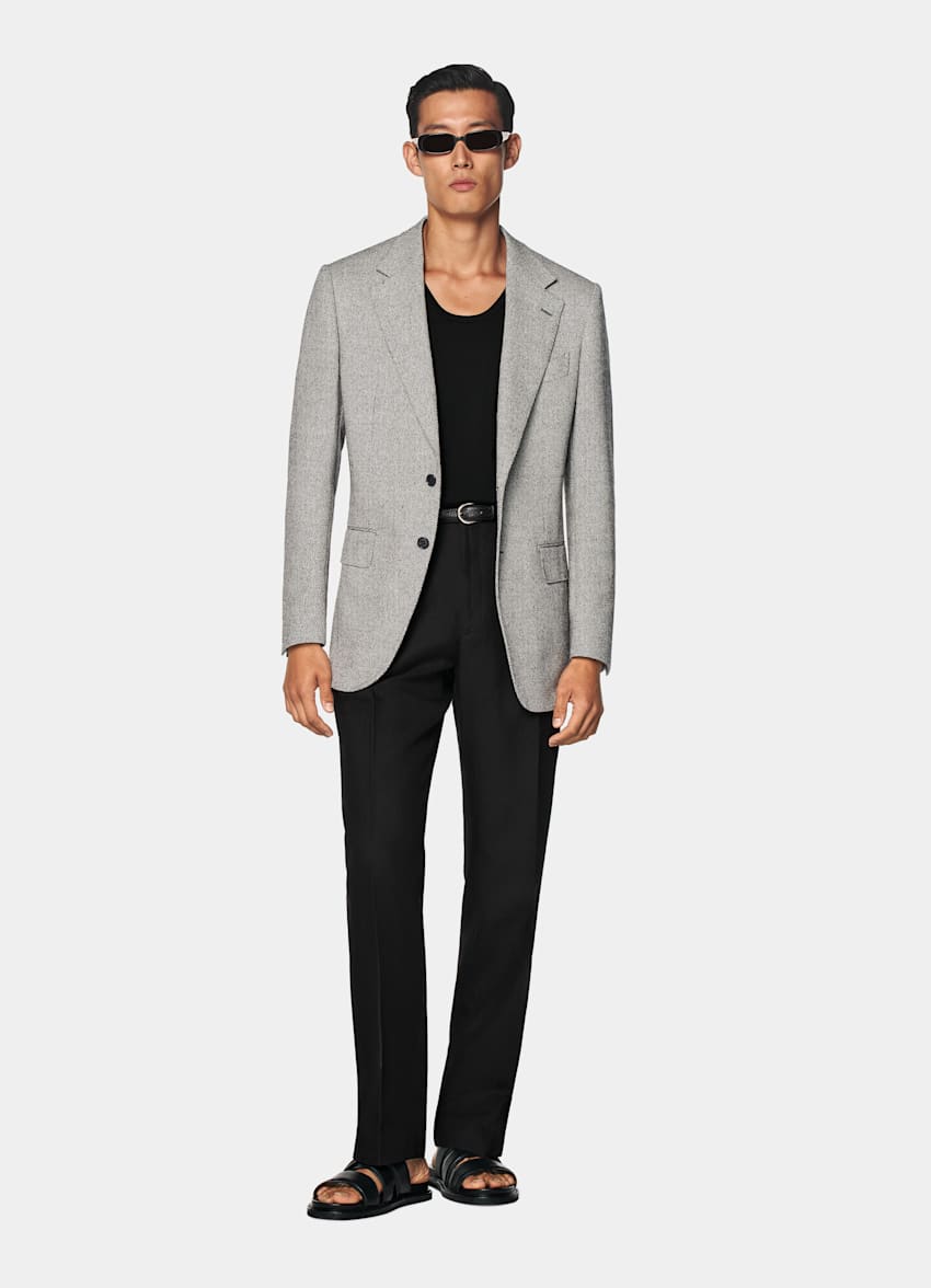 Black Tailored Fit Milano Blazer