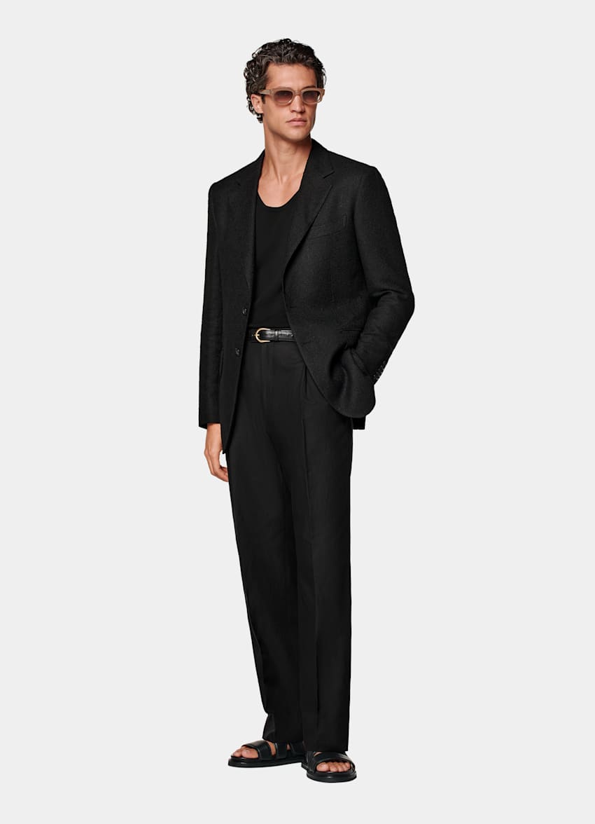 Black Tailored Fit Milano Blazer
