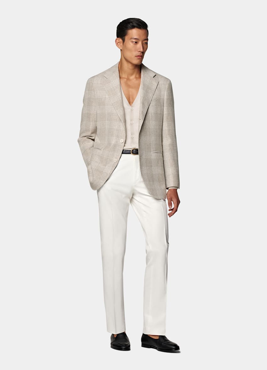 Blazer Roma arena a cuadros corte Relaxed