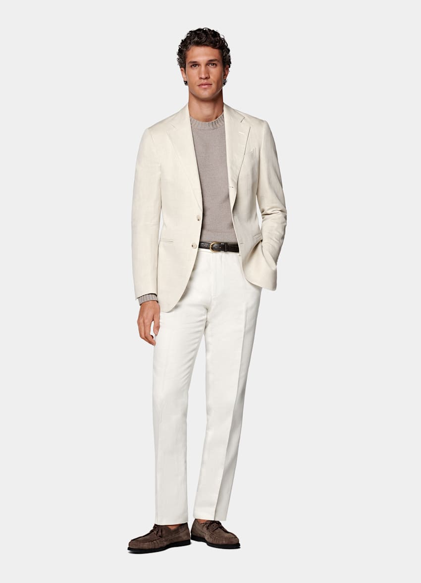 Blazer de traje Havana arena corte Tailored