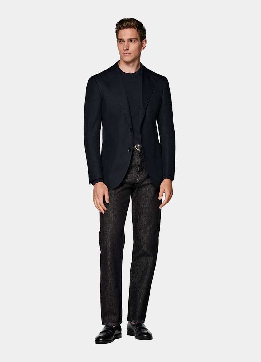 Blazer de traje Roma azul marino corte Relaxed