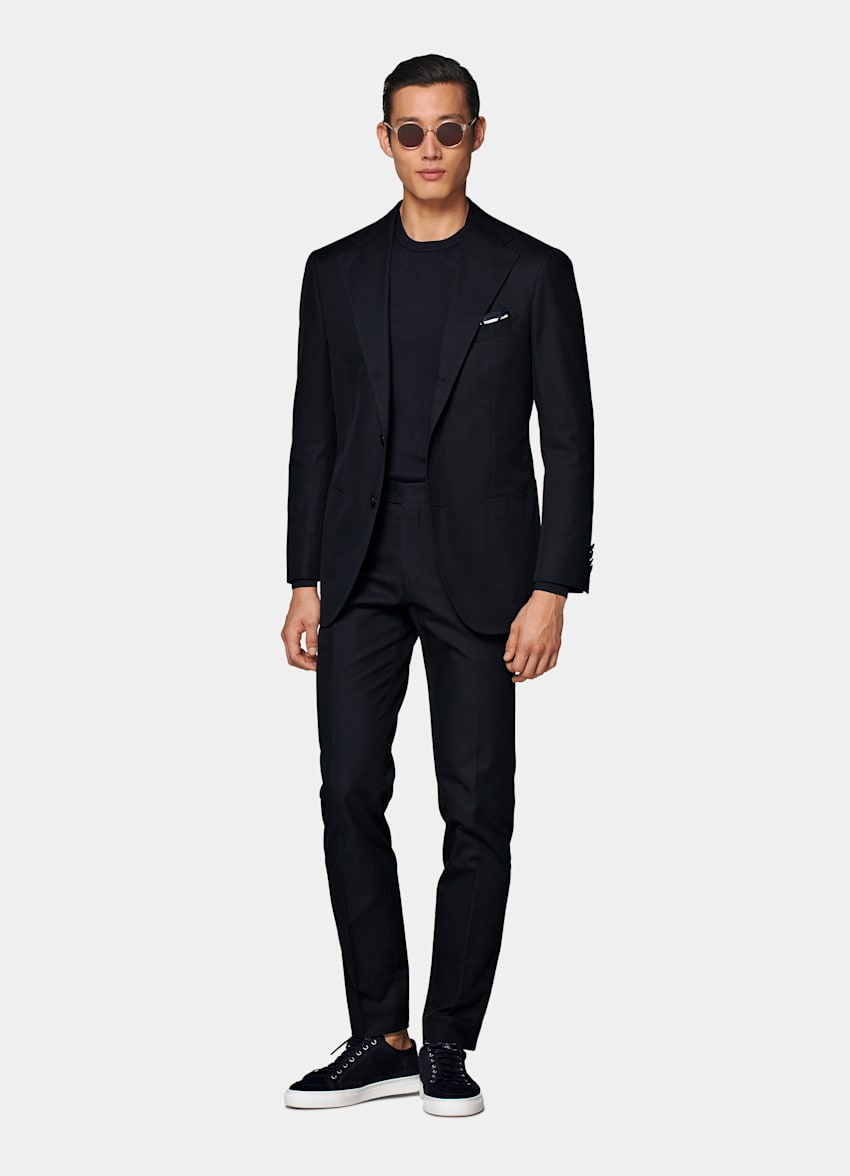 Navy Relaxed Fit Roma Suit Jacket