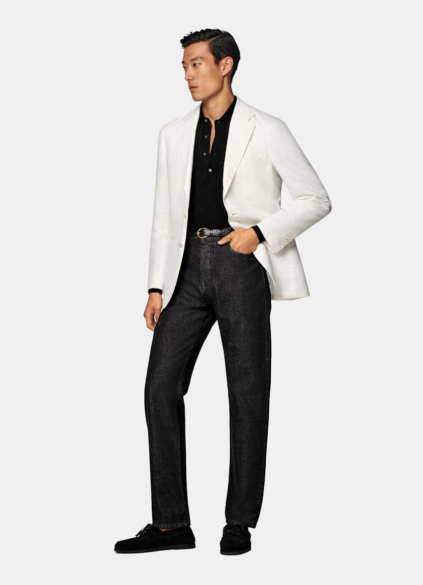 Blazer de traje Havana color crudo corte Tailored