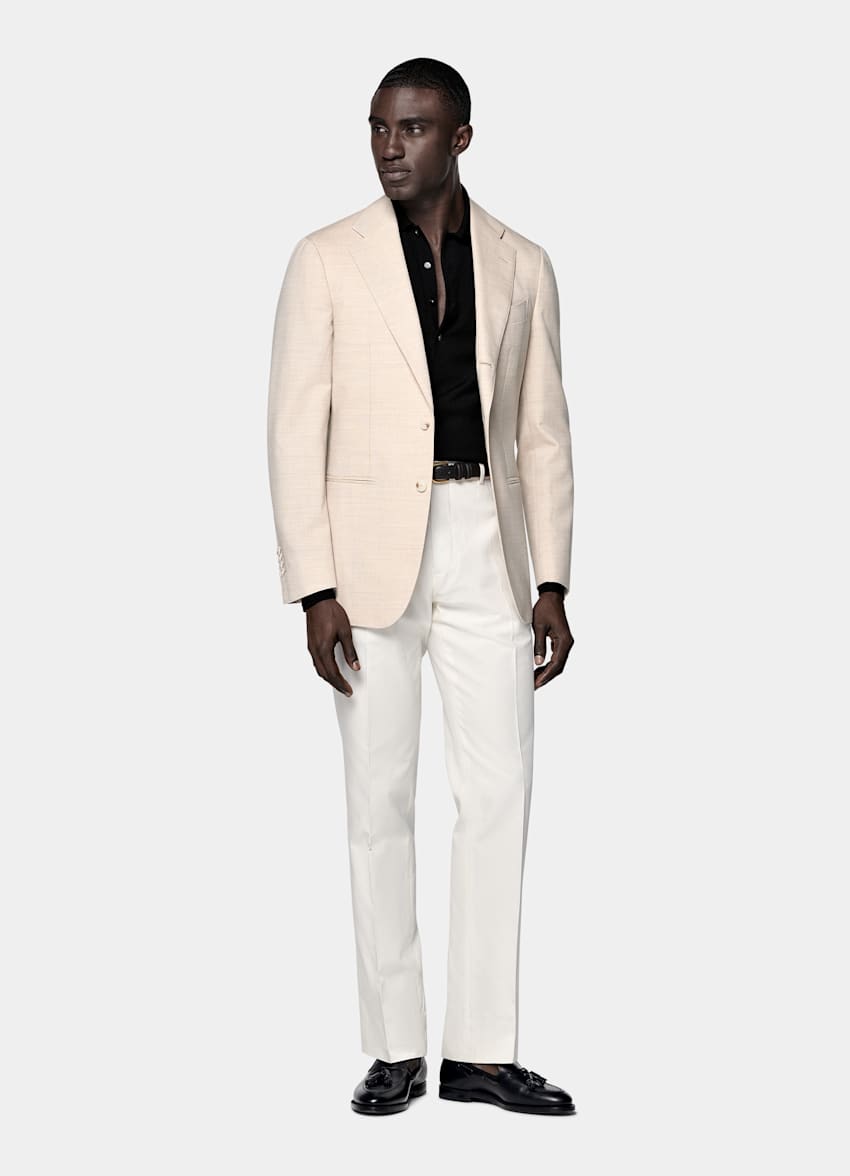 Sand Tailored Fit Havana Suit Jacket