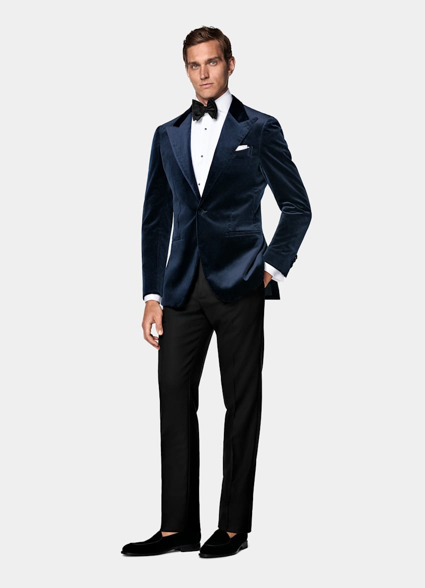 Navy Tailored Fit Havana Dinner Jacket