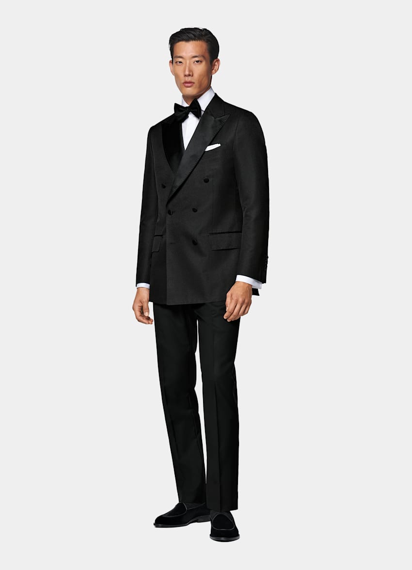 Black Tailored Fit Milano Dinner Jacket
