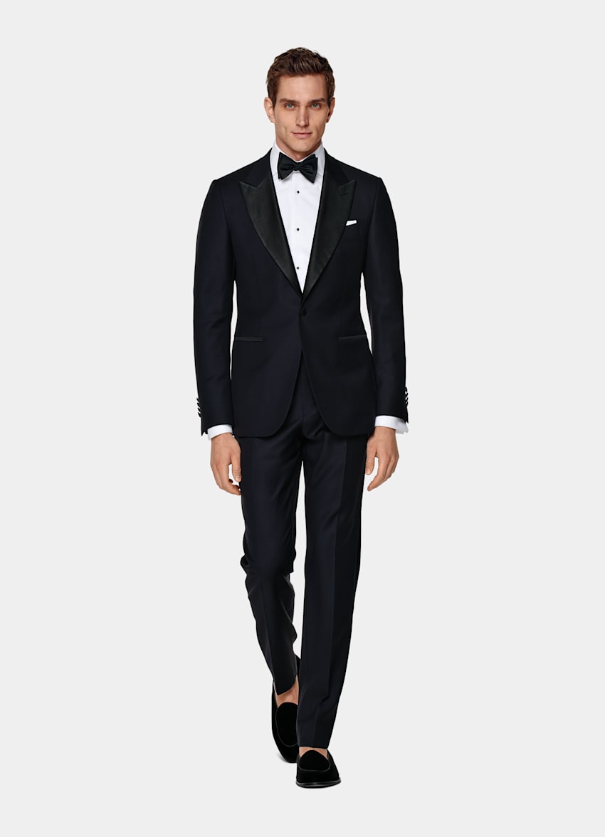 Navy Tailored Fit Lazio Dinner Jacket
