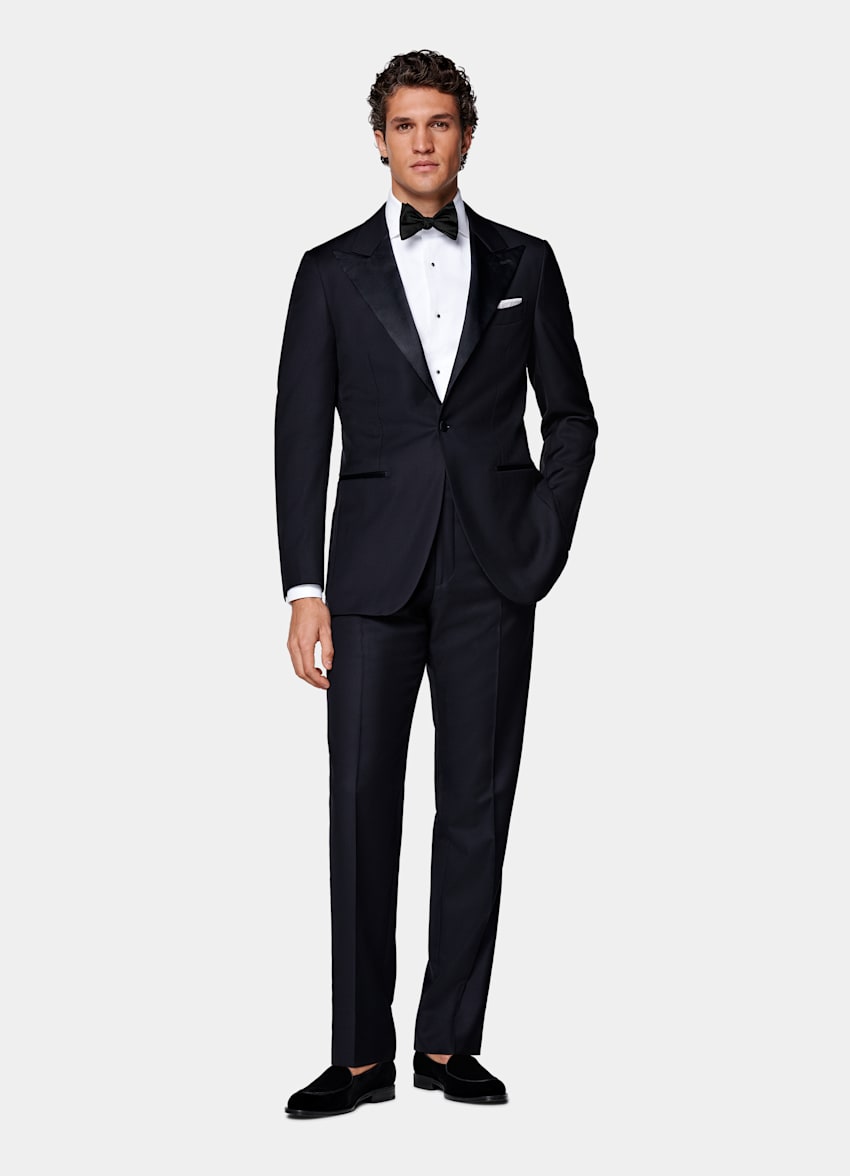 Navy Tailored Fit Havana Dinner Jacket