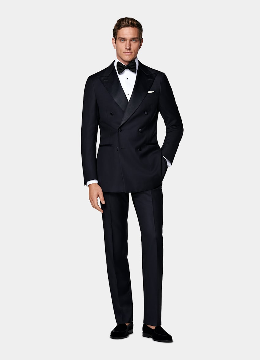 Navy Tailored Fit Havana Dinner Jacket
