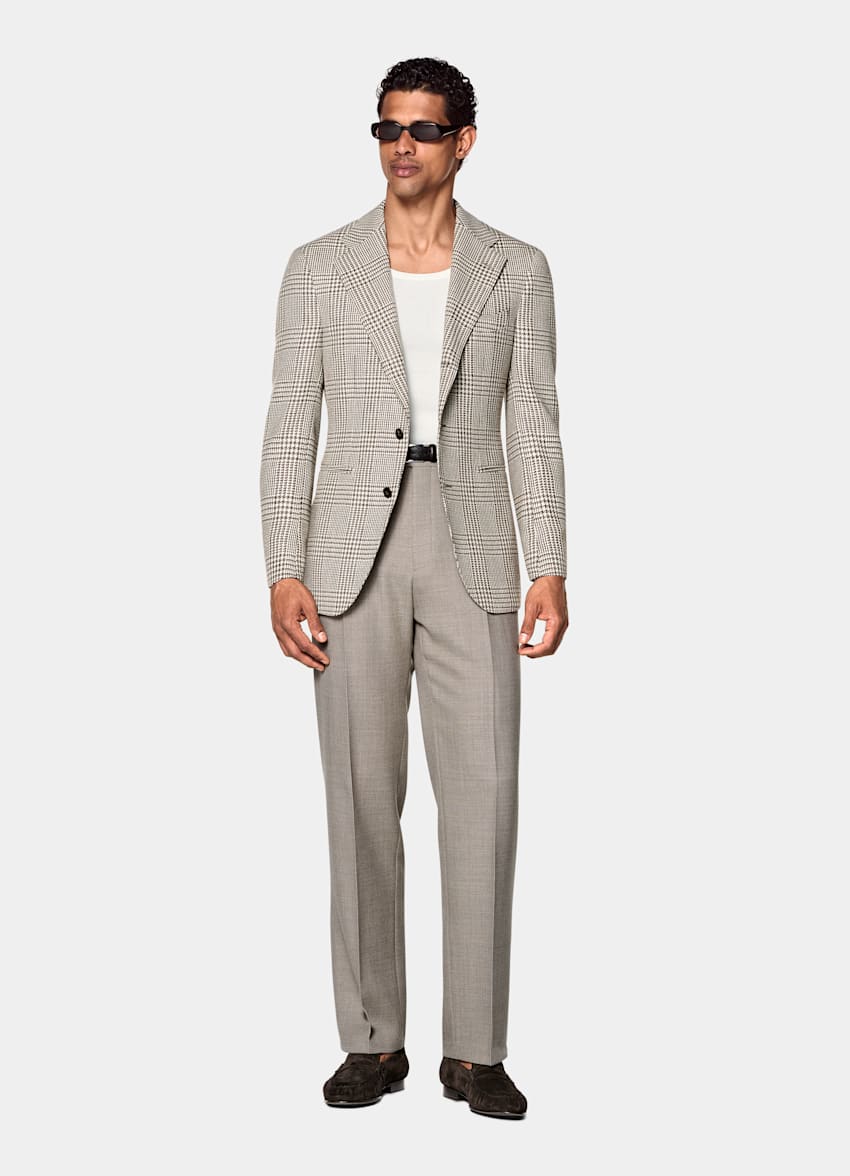 Mid Taupe Relaxed Fit Roma Blazer