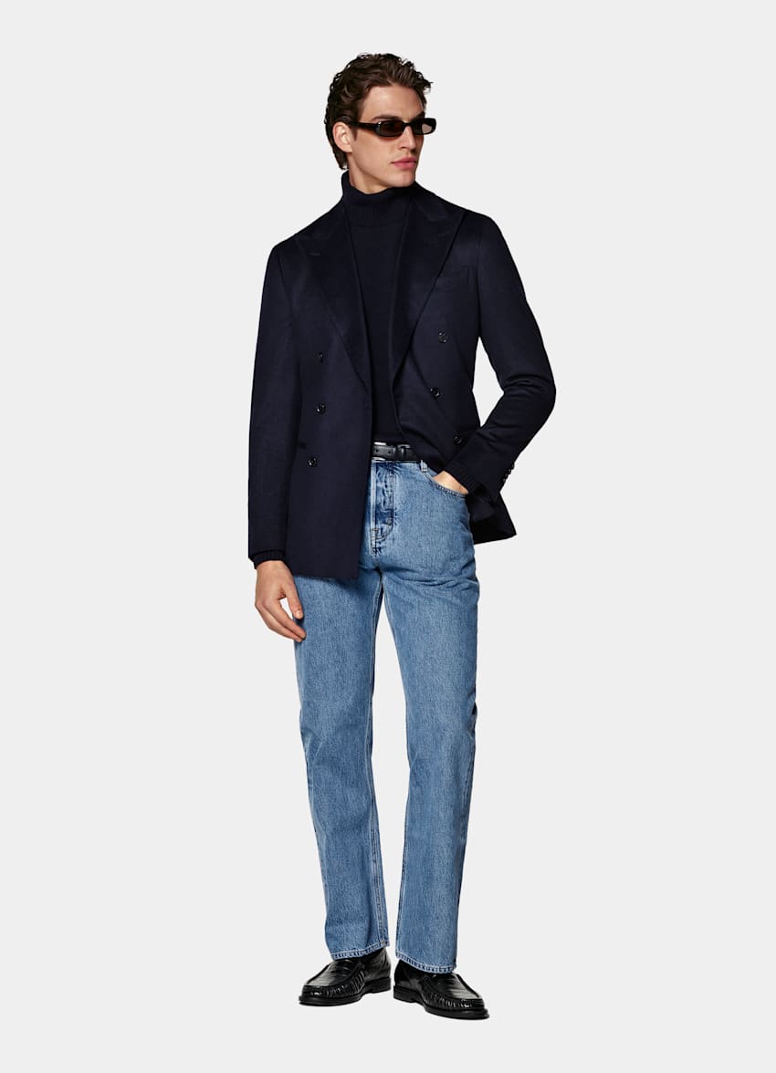 Havana Sakko navy Tailored Fit