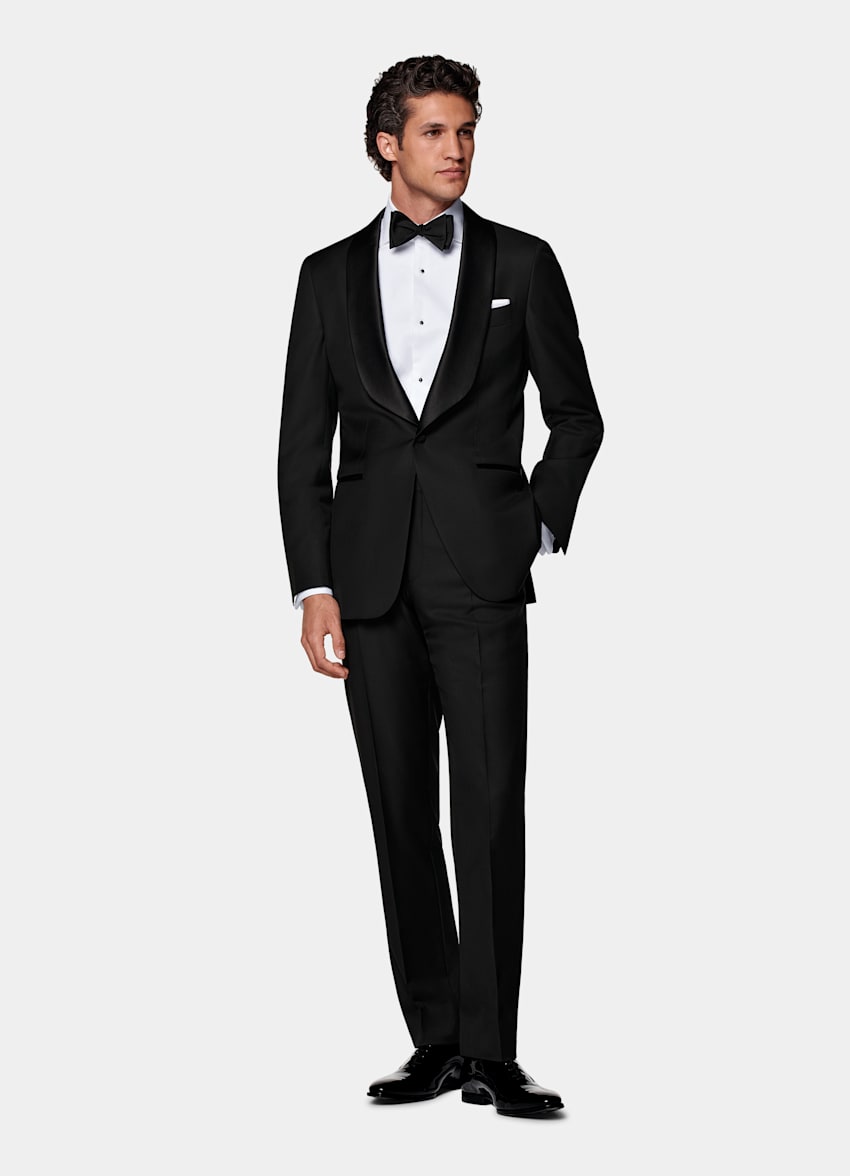 Black Tailored Fit Havana Dinner Jacket