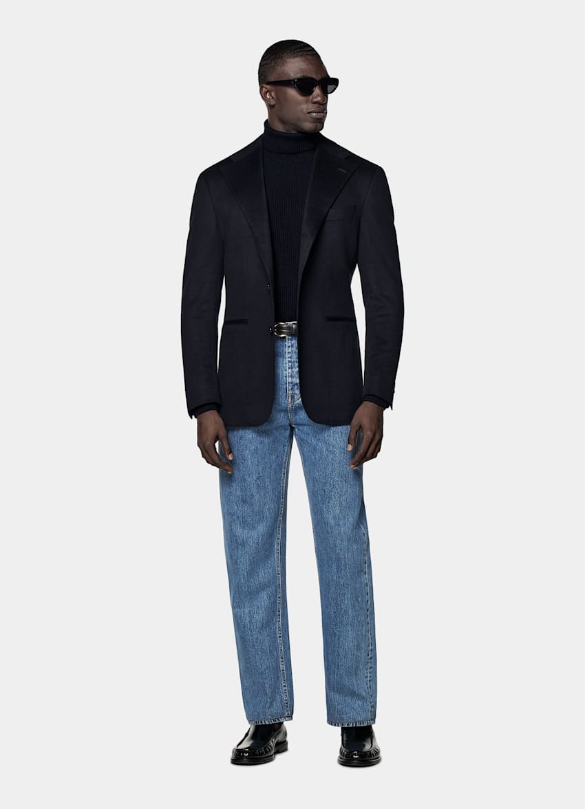 Blazer Roma coupe Relaxed bleu marine
