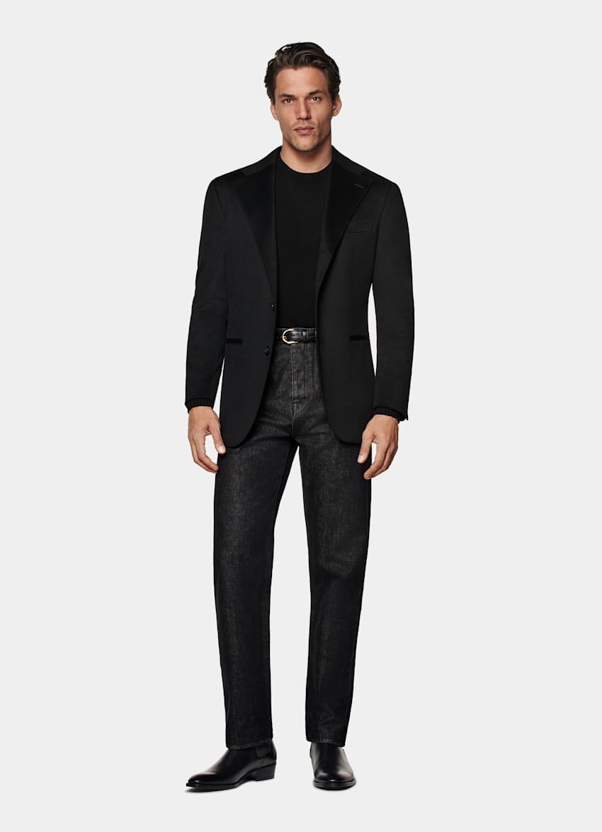 Blazer Roma negro corte Relaxed