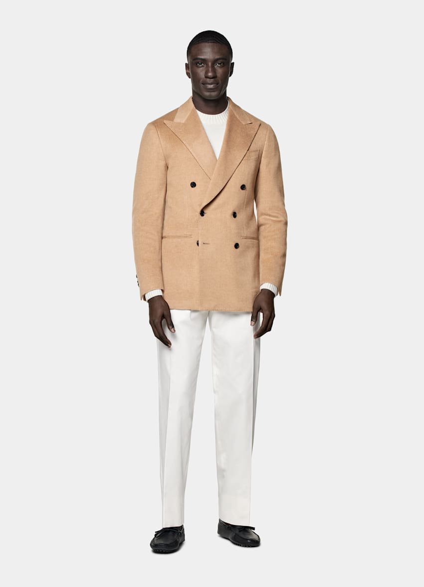 Mid Brown Tailored Fit Havana Blazer