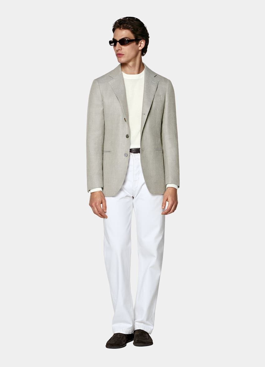 Mid Green Tailored Fit Havana Blazer